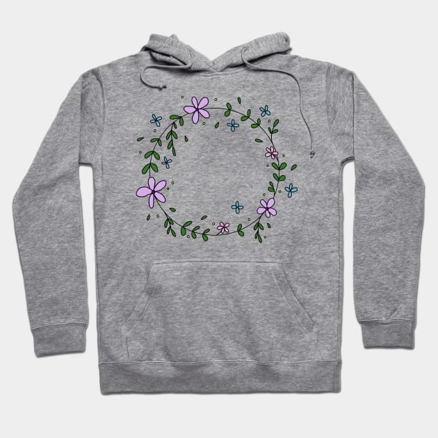 FLOWER WREATH Hoodie by basiastachurska